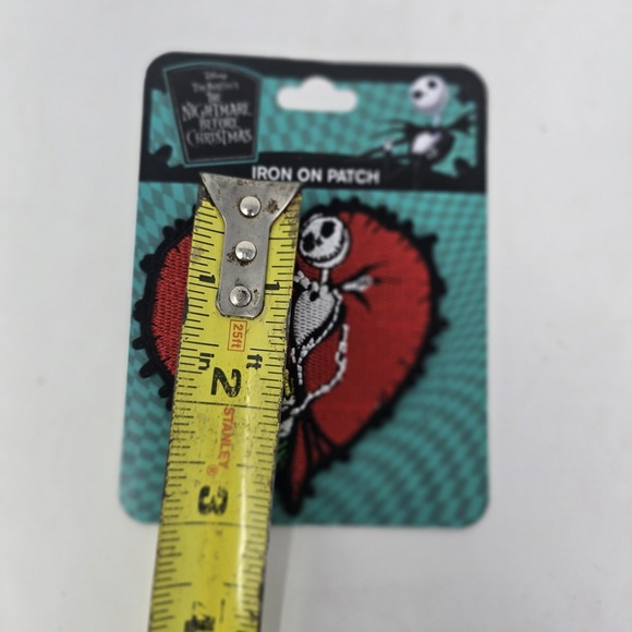 Nightmare Before Christmas Jack Skellington and Sally Disney Iron On Patch - Picture 3 of 3